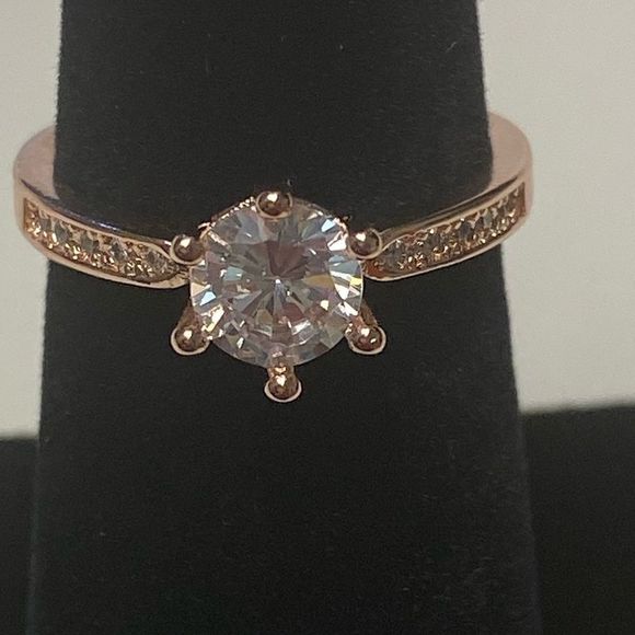 Jewelry - 1 Carat Lab Created White Sapphire Engagement Ring